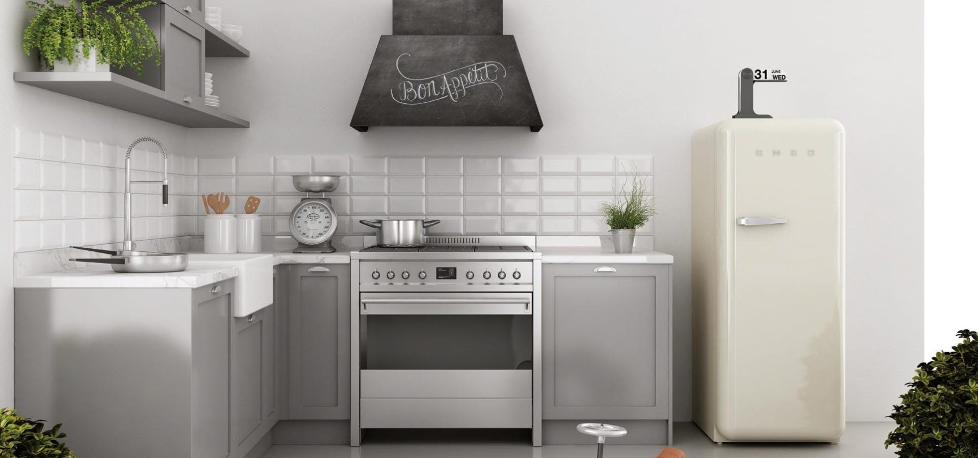 3 trucchetti per arredare una cucina piccola